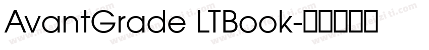 AvantGrade LTBook字体转换